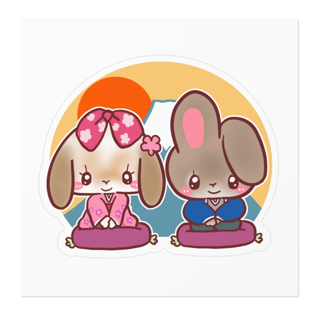 正月ステッカー