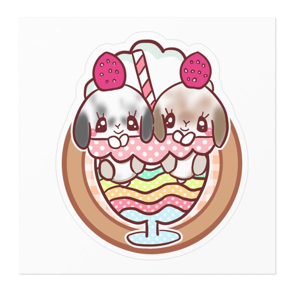 モカ オレオ ステッカー