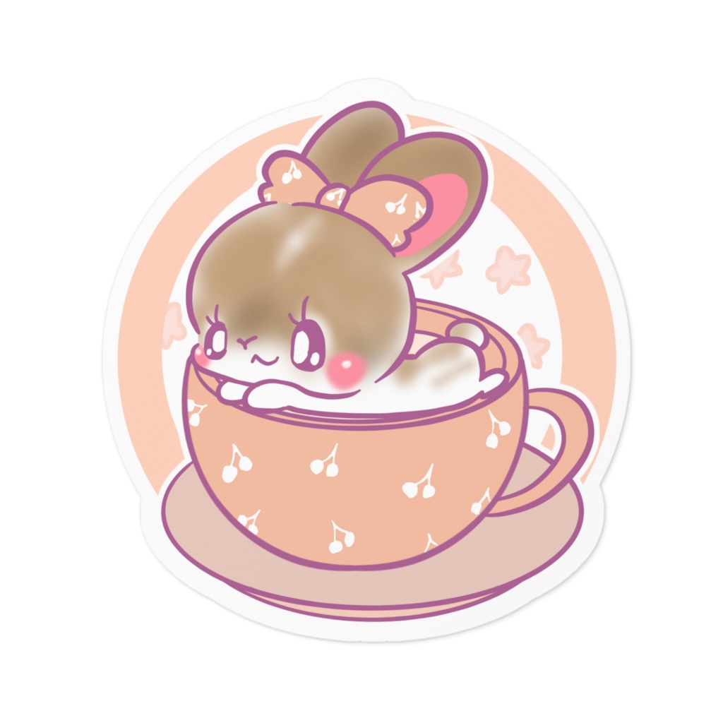 ラテ ステッカー