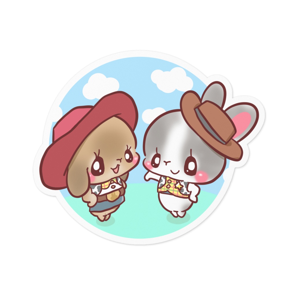 れもん　むぎ　ステッカー