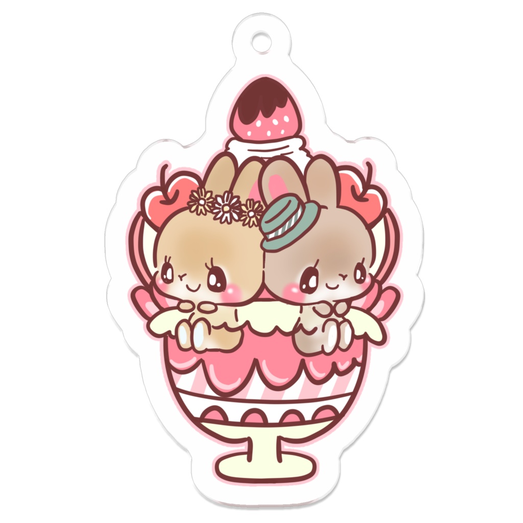 チョコ　ミント　キーホルダー