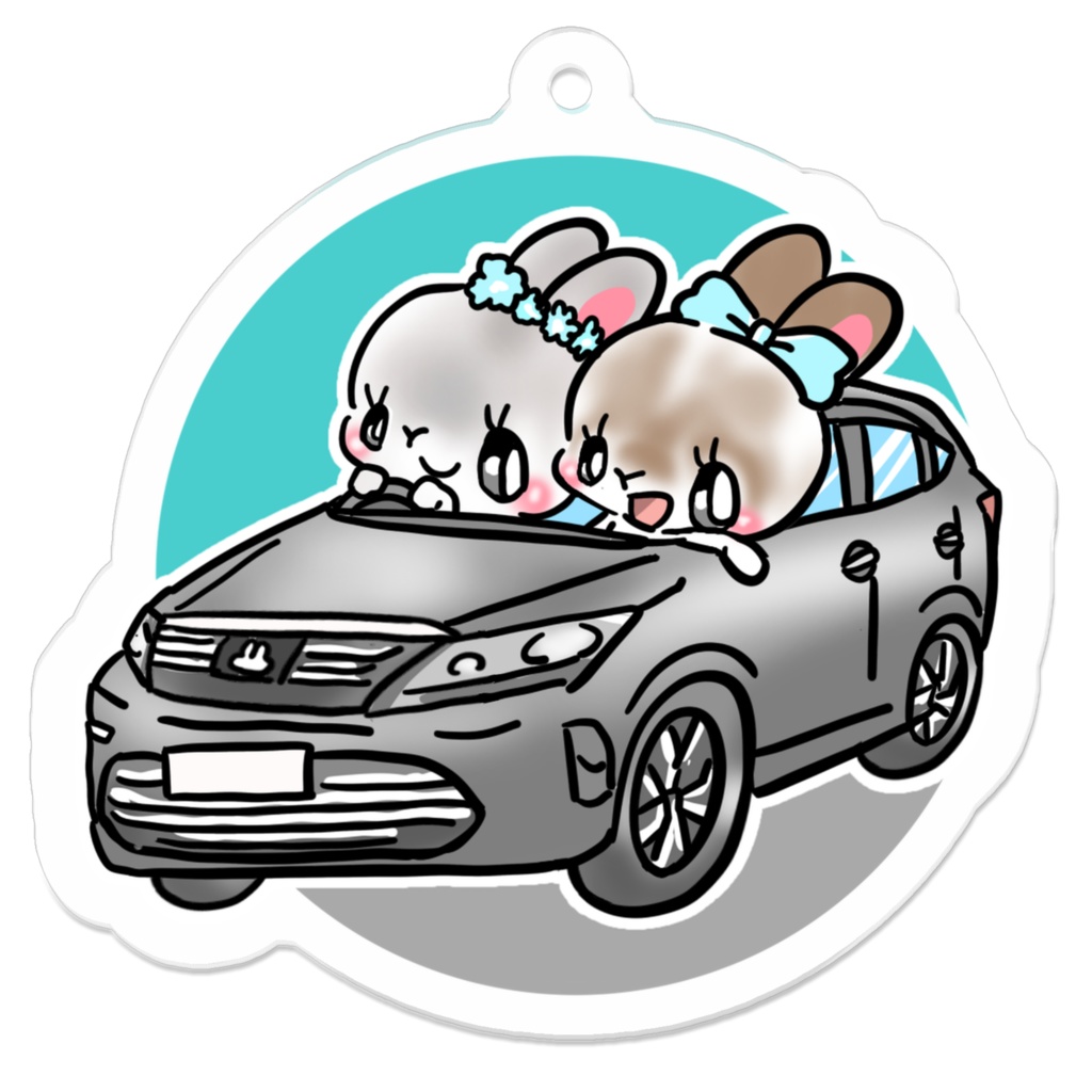 ぴーち　らて　キーホルダー