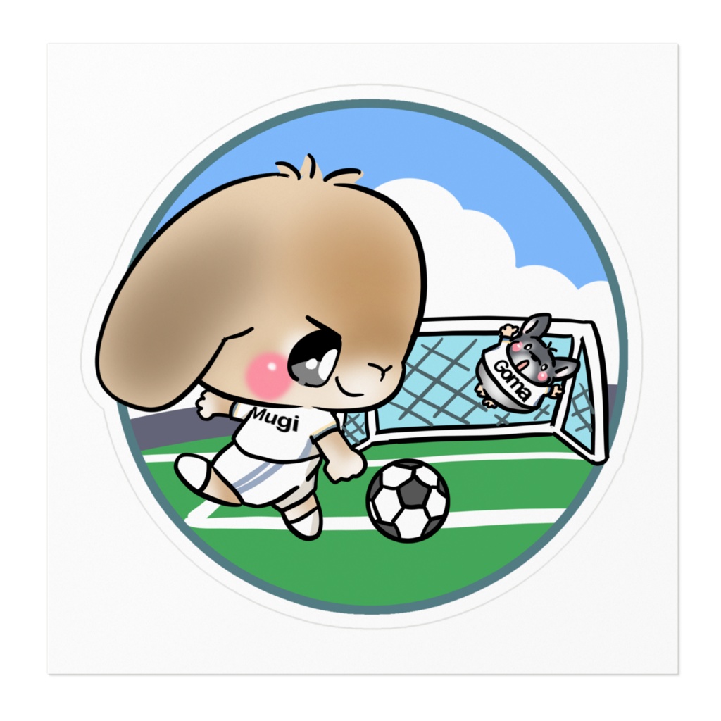 むぎ ごま ステッカー