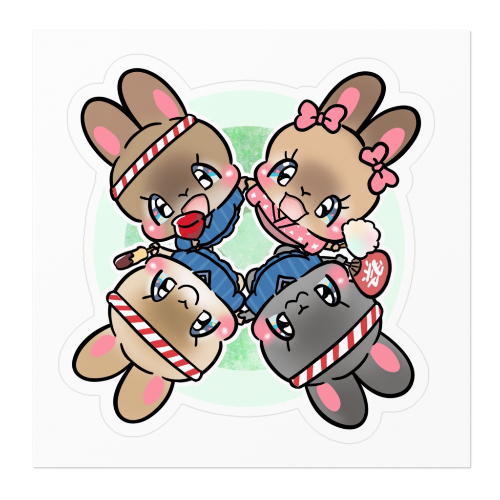 あんこ ラビ クッキー クッピー ステッカー