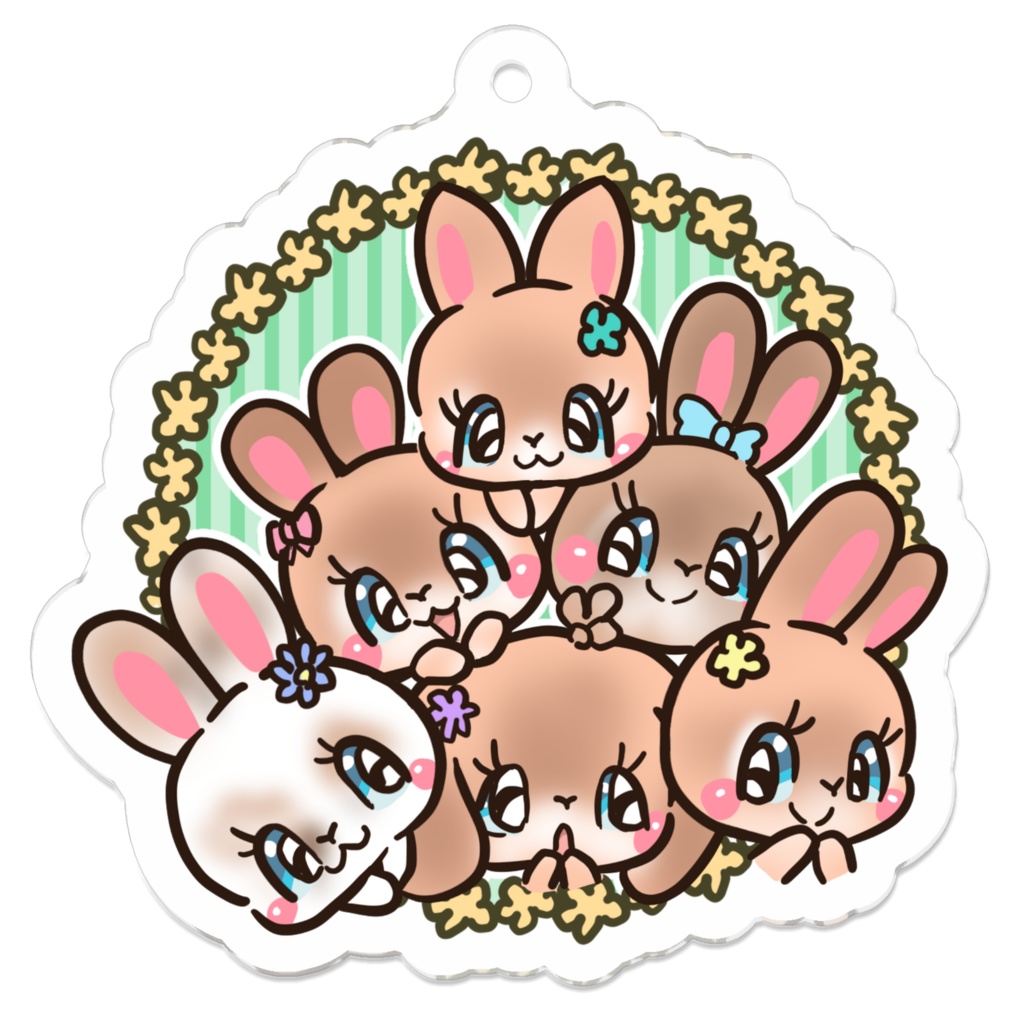 うさぎちゃんたち　キーホルダー