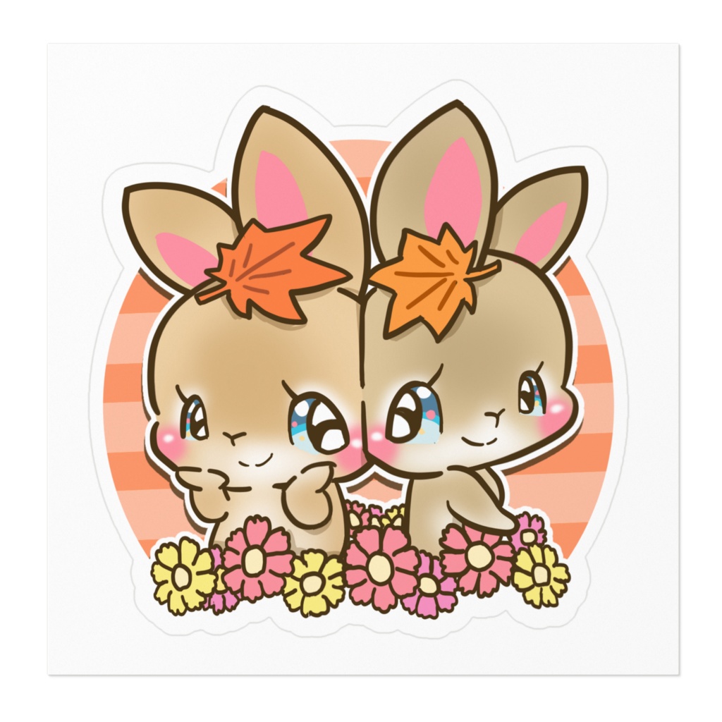 うさ むぎ ステッカー