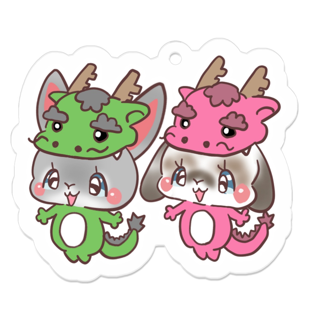 うさぎお正月キーホルダー