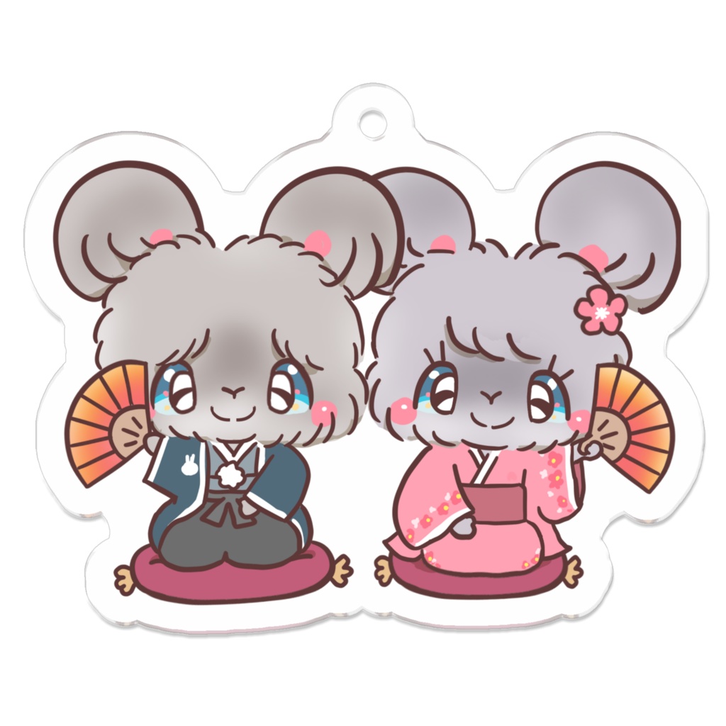 うさぎお正月キーホルダー4