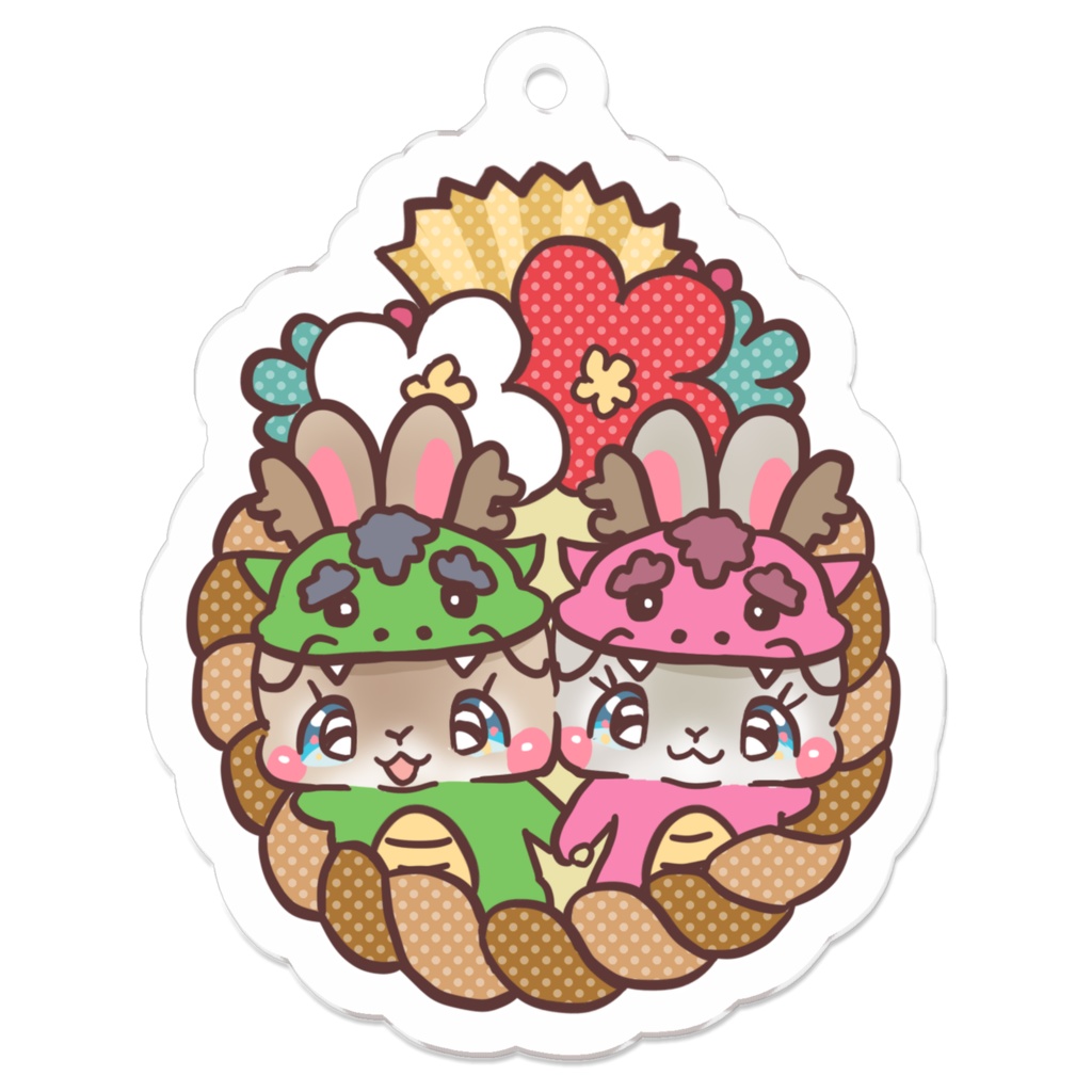 うさぎお正月キーホルダー7