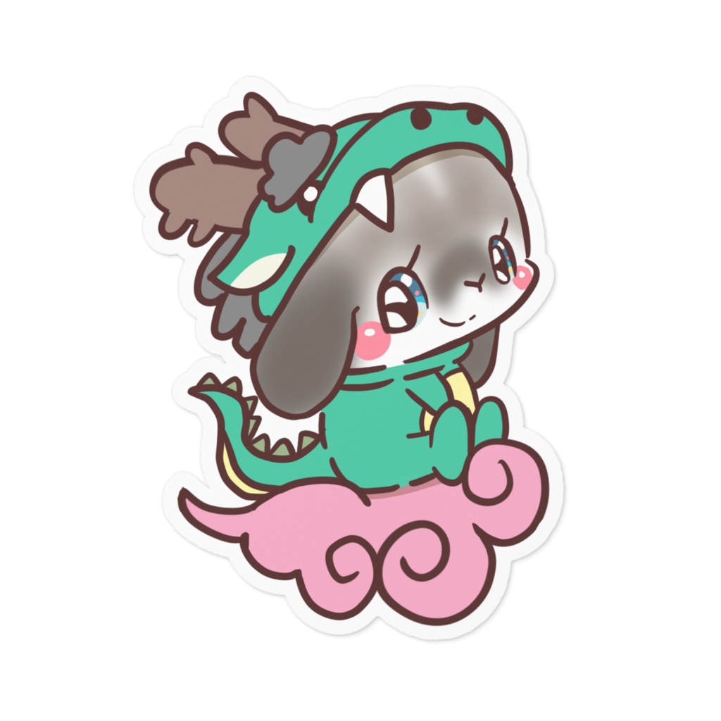 うさぎお正月ステッカー9