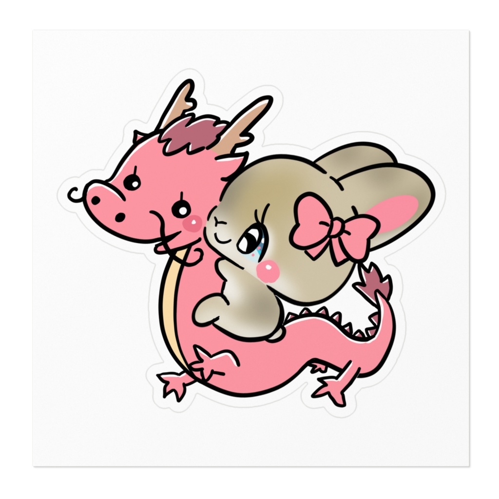 うさぎお正月ステッカー11