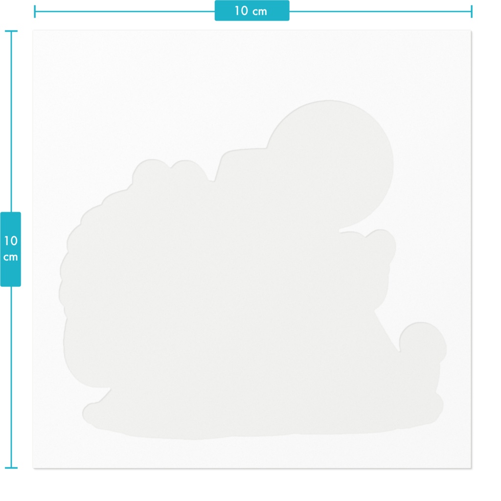 うさぎお正月ステッカー15