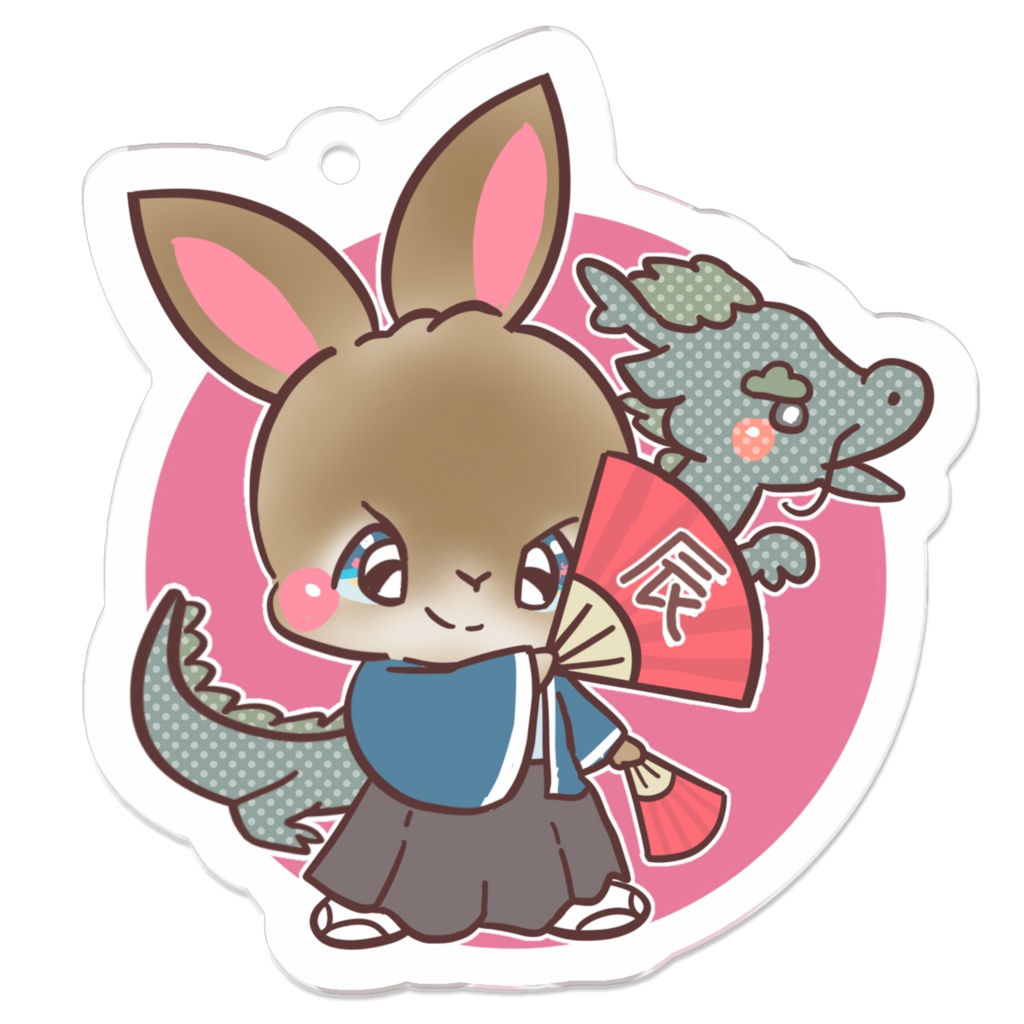 うさぎお正月キーホルダー19