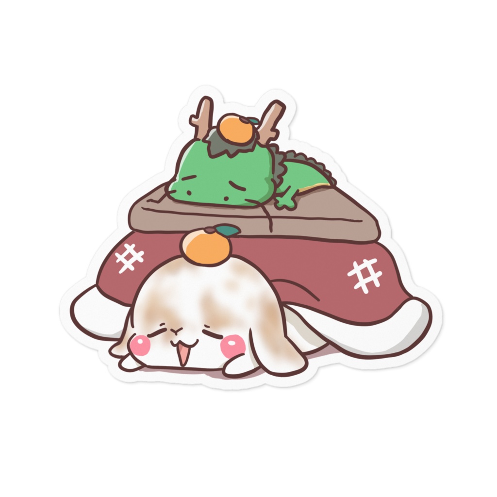 お正月うさぎステッカー22