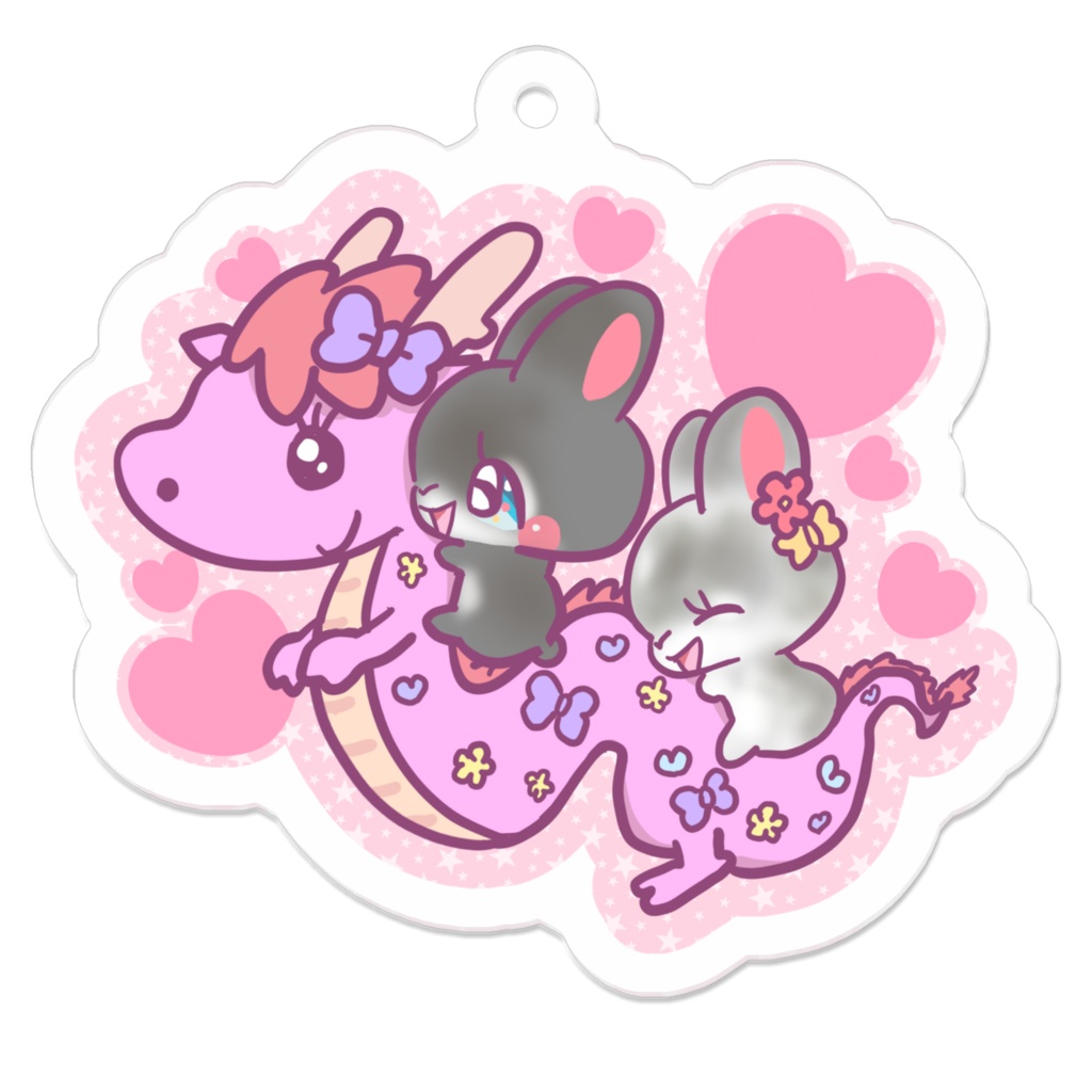 お正月うさぎキーホルダー25