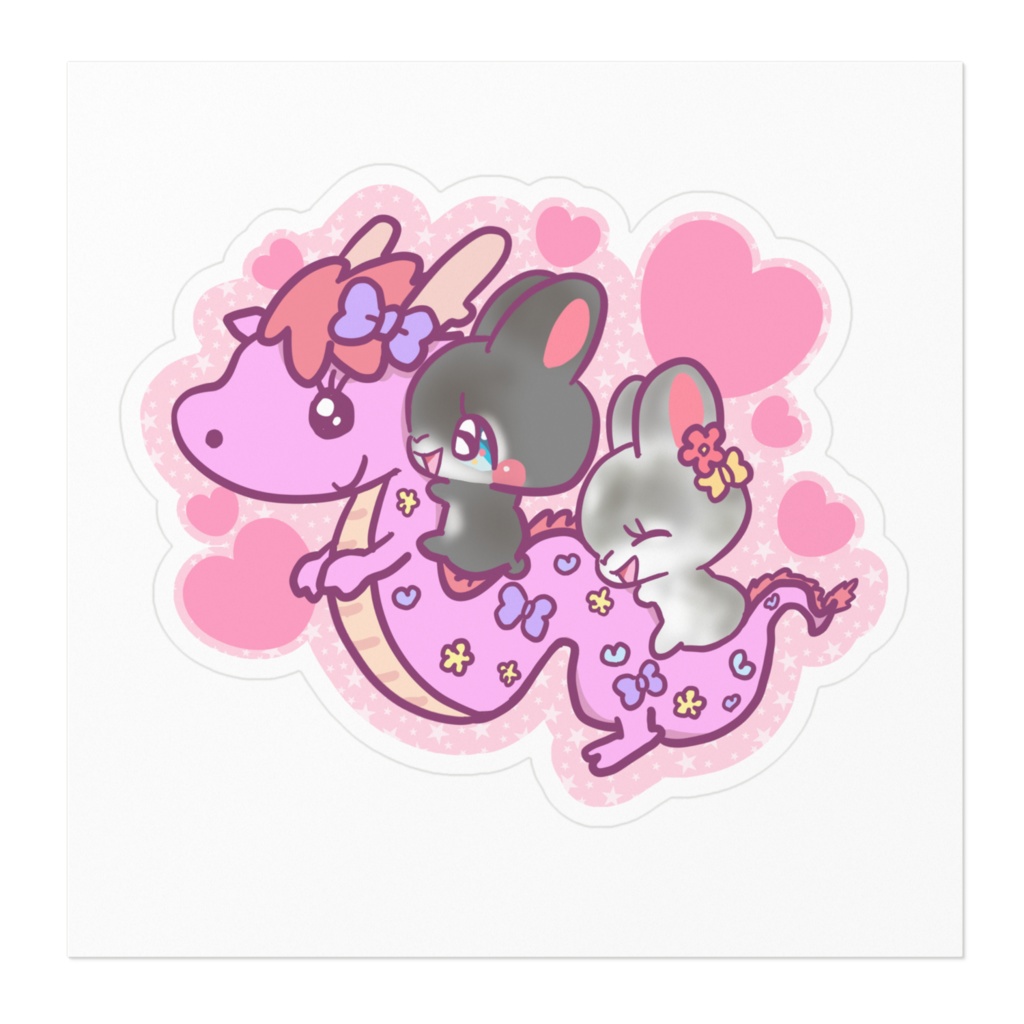 お正月うさぎステッカー25