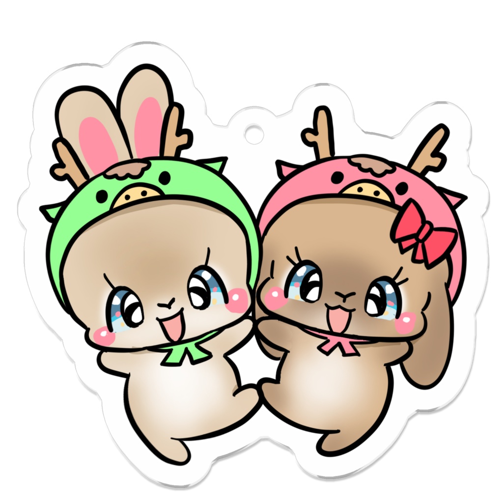 お正月うさぎキーホルダー28