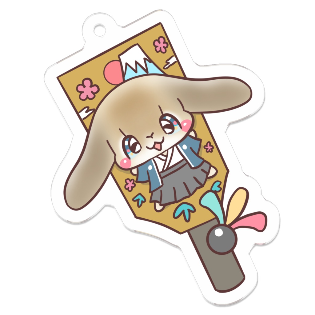 お正月うさぎキーホルダー34