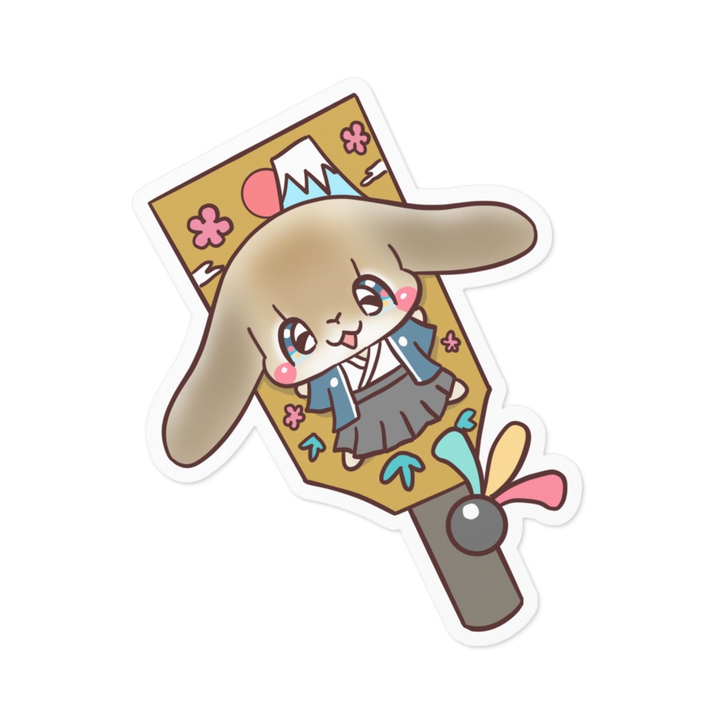 お正月うさぎステッカー34
