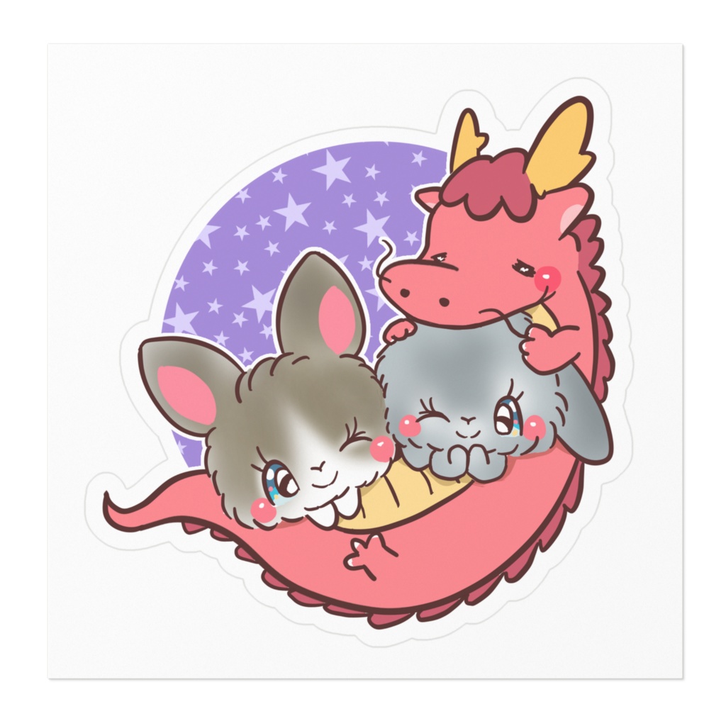 お正月うさぎステッカー36