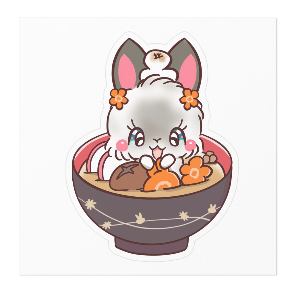 お正月うさぎステッカー40