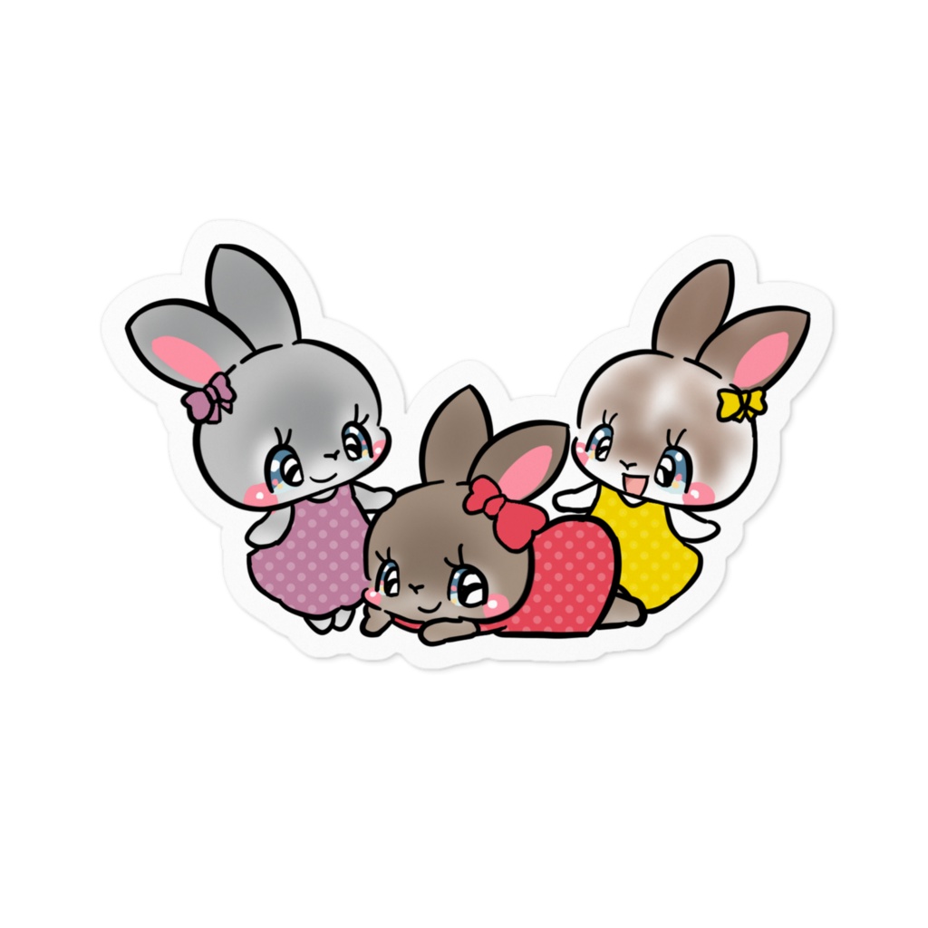 うさぎちゃん3羽