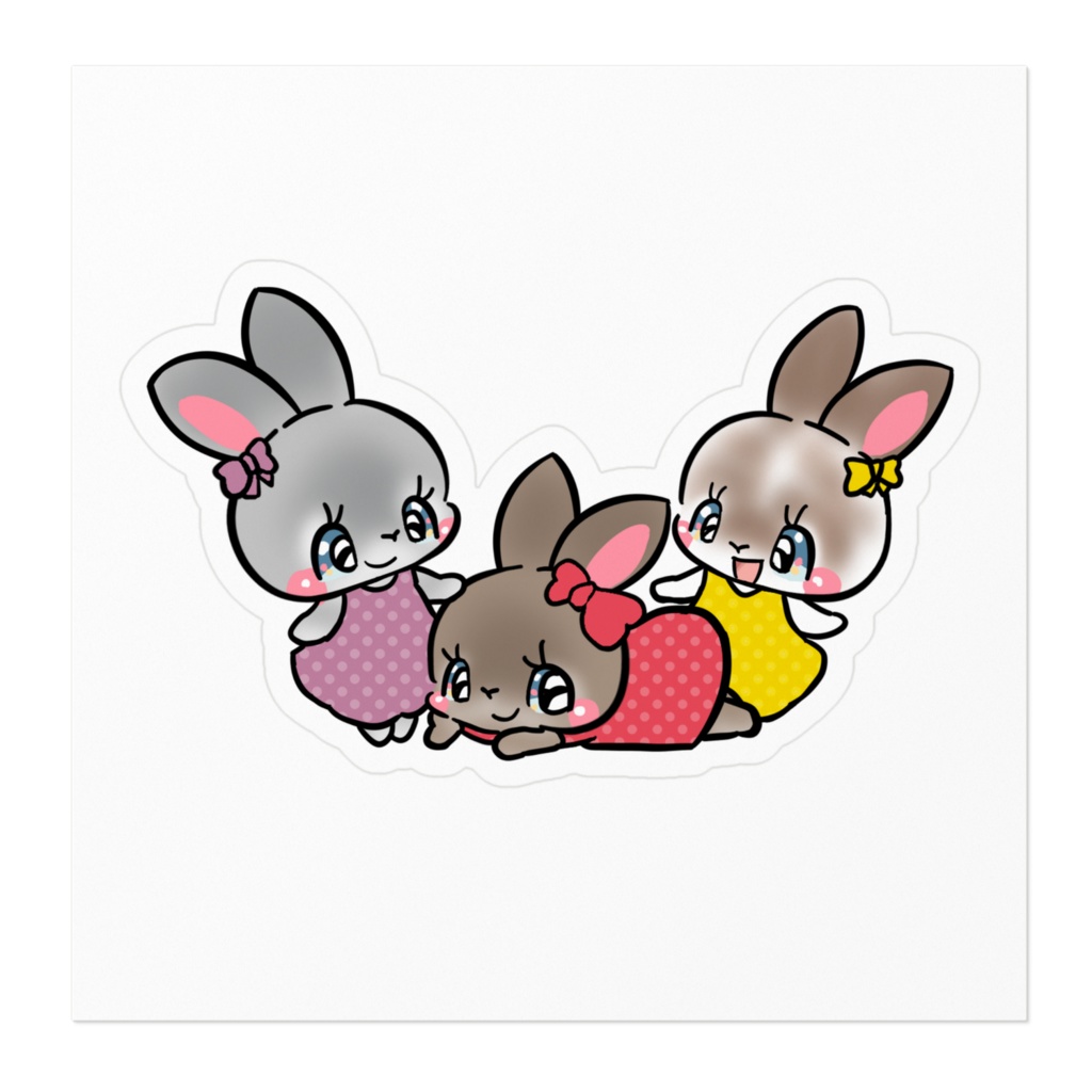 うさぎちゃん3羽