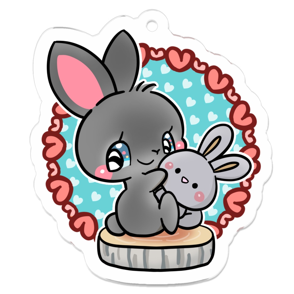 うさぎちゃんとぬいぐるみ