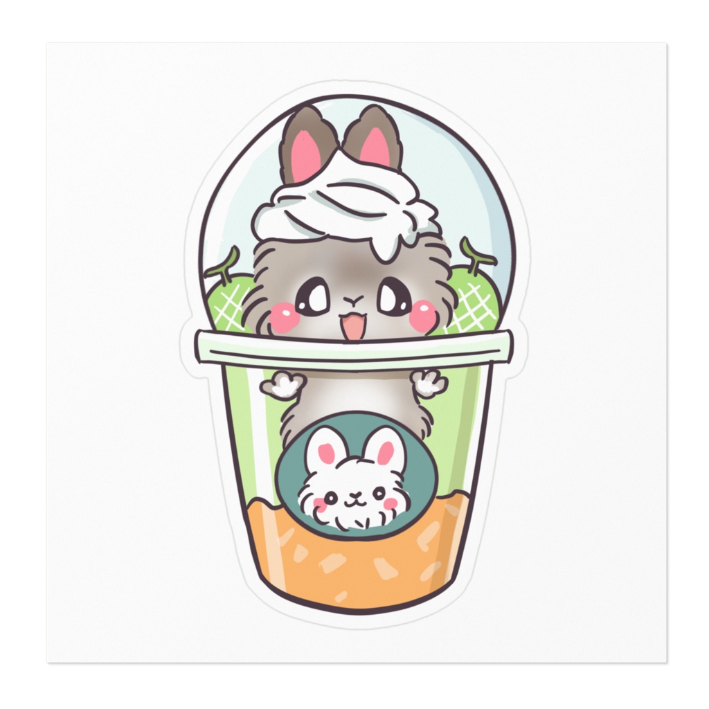 メロン ステッカー