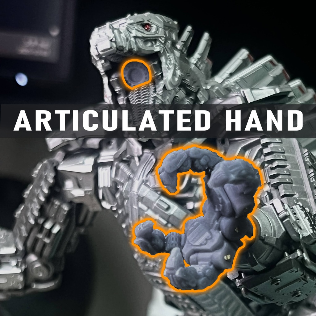 メカゴジラ  可動手 + プロトンキャノン  mechagodzilla 