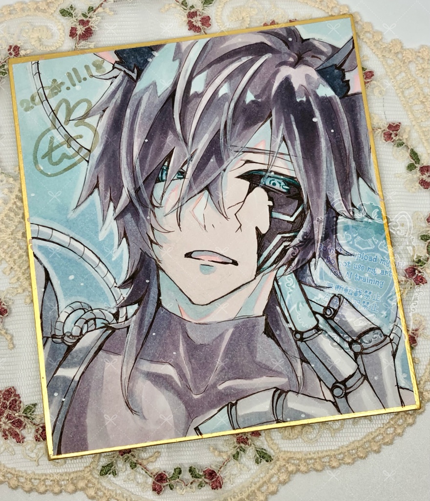 ミニ色紙〈クロ〉