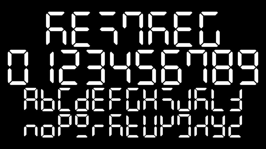 【フリーフォント】sei7seg