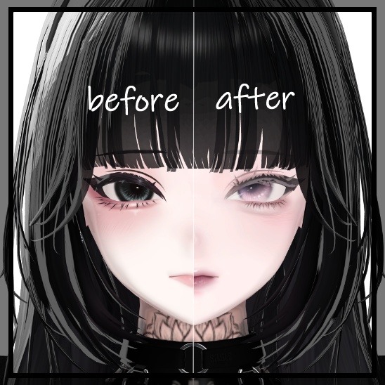 【しゅあん/Shuan 対応】Frost Glow Makeup&Eyes Texture 8collar