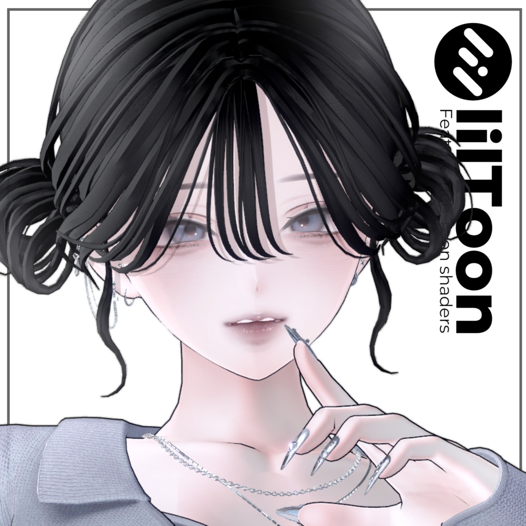 【12アバター対応】Velia twin Hair