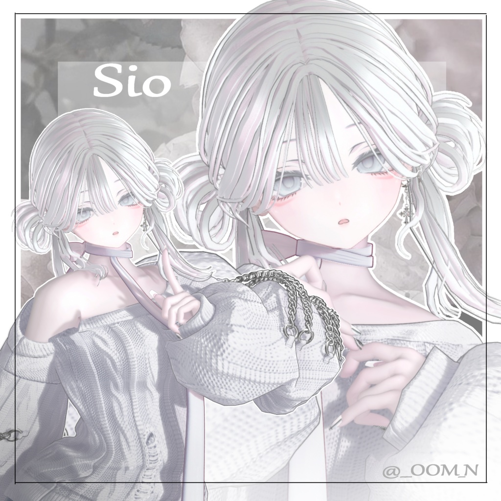 【12アバター対応】Velia twin Hair