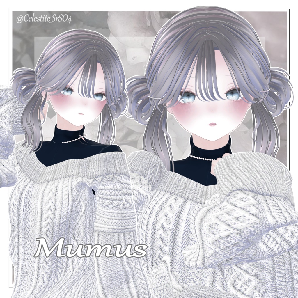 【12アバター対応】Velia twin Hair