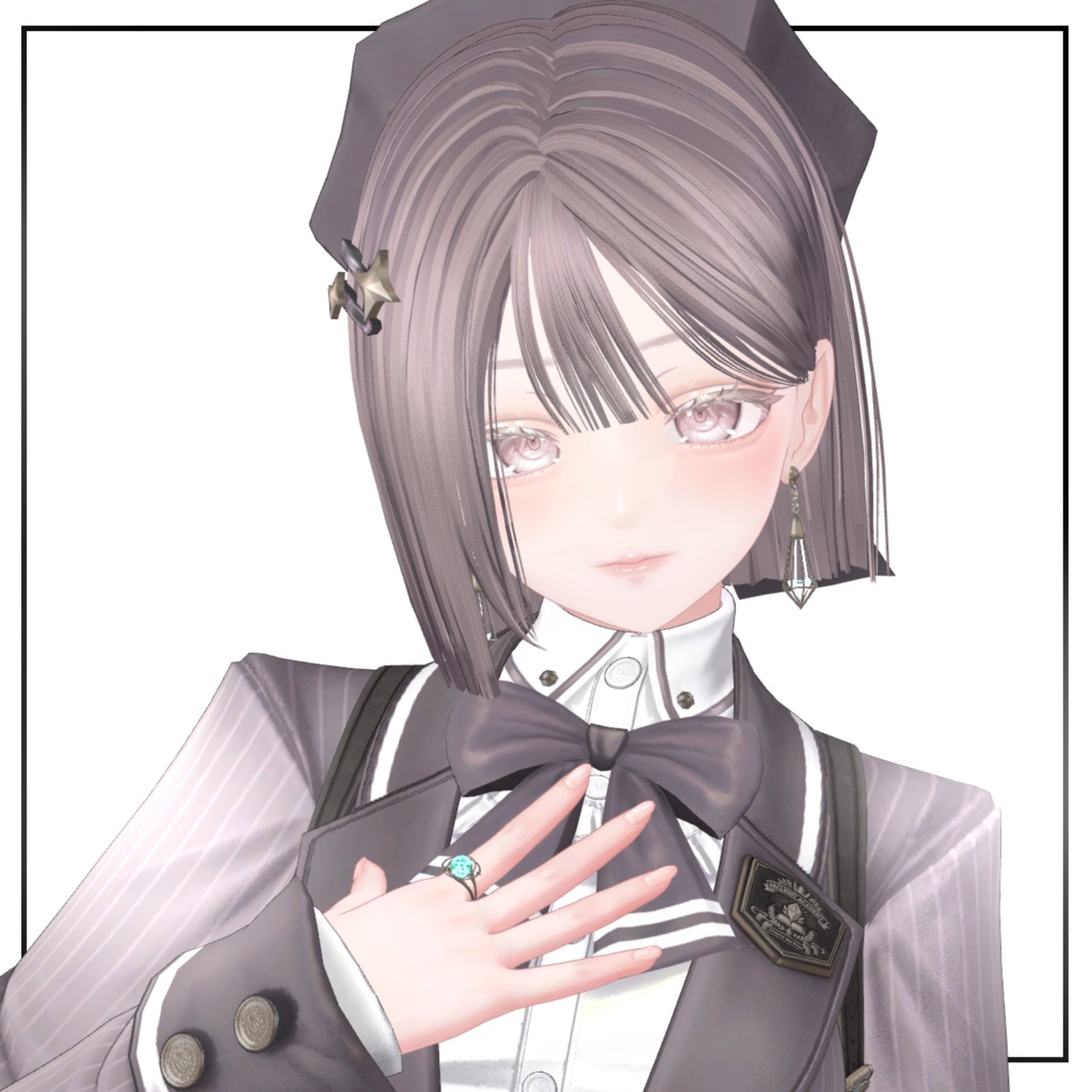 ♡update♡【12アバター対応】切りっぱなしぱっつんボブヘア