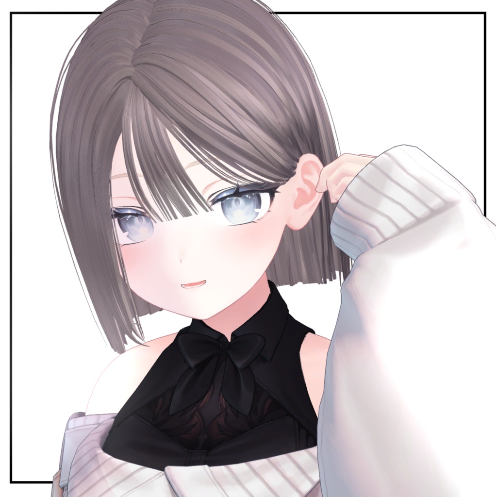 ♡update♡【12アバター対応】切りっぱなしぱっつんボブヘア