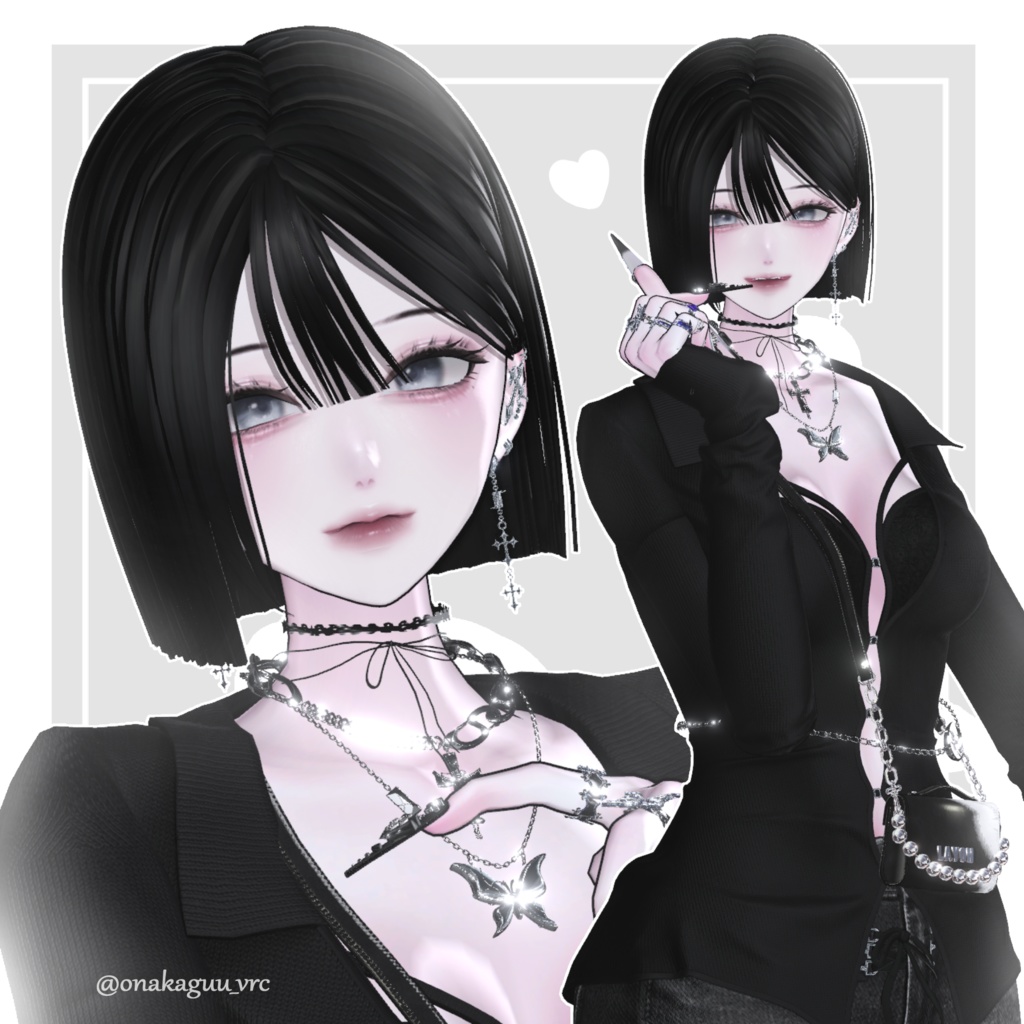 ♡SALE♡【11アバター対応】切りっぱなしぱっつんボブヘア