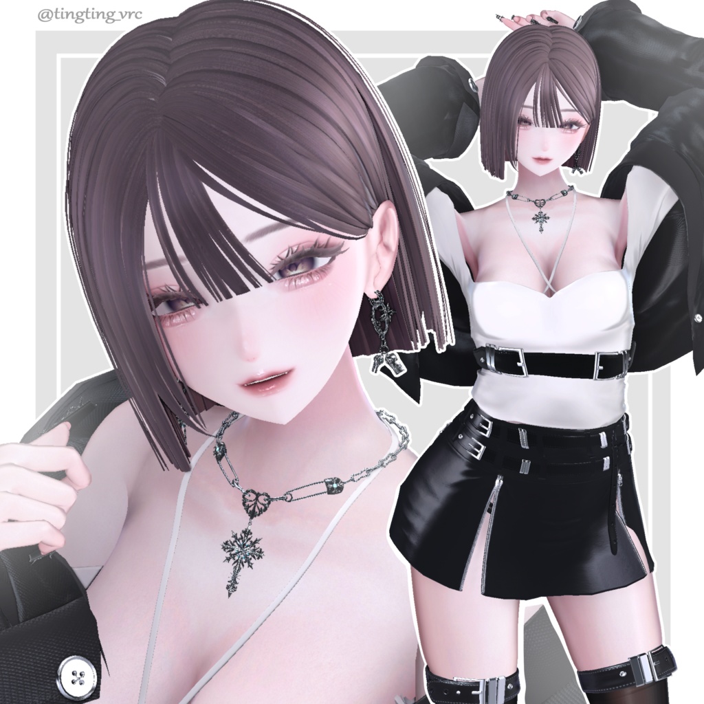 ♡SALE♡【11アバター対応】切りっぱなしぱっつんボブヘア