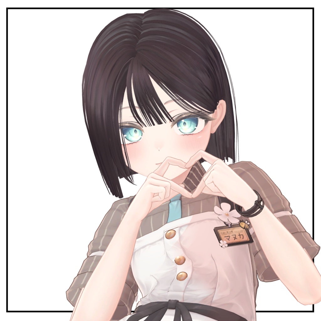 ♡update♡【12アバター対応】切りっぱなしぱっつんボブヘア