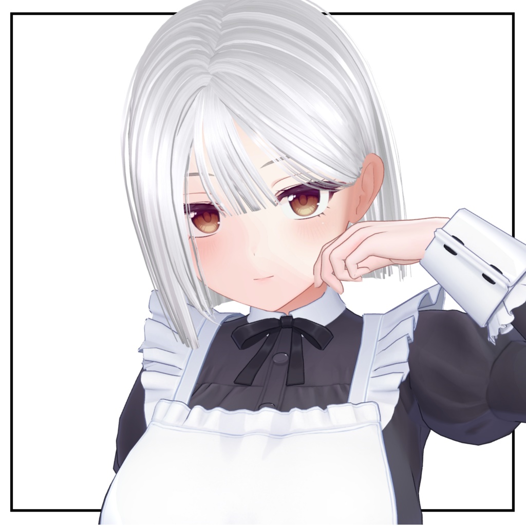 ♡update♡【12アバター対応】切りっぱなしぱっつんボブヘア