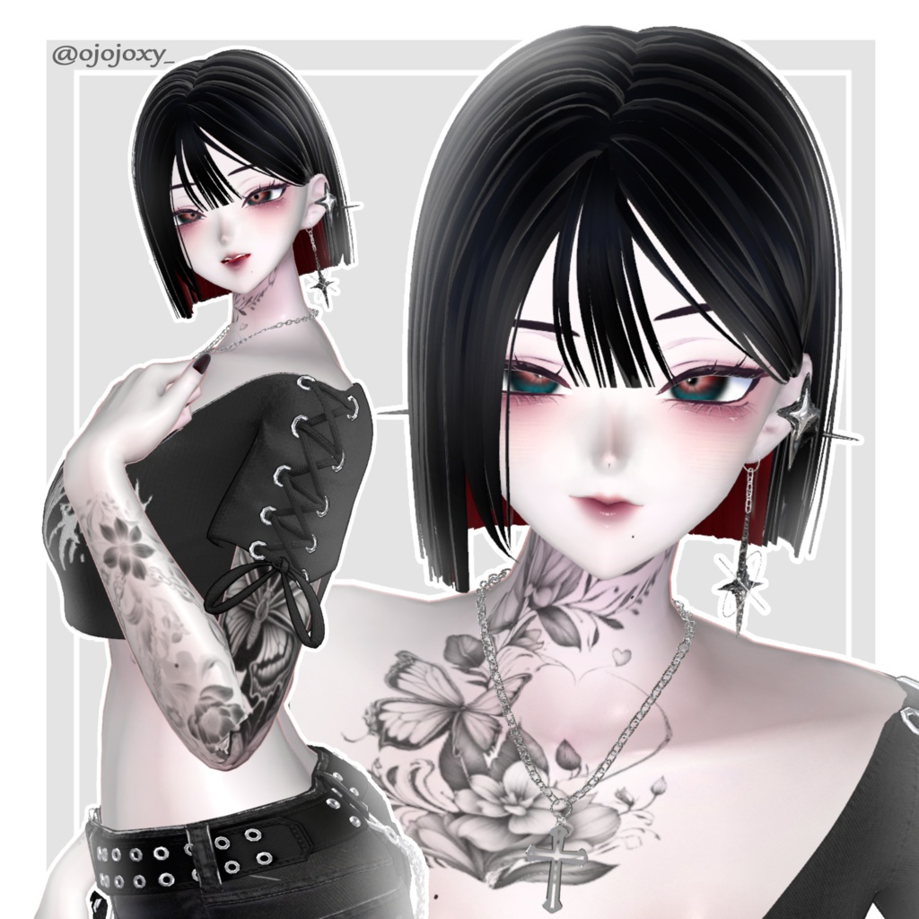 ♡SALE♡【11アバター対応】切りっぱなしぱっつんボブヘア