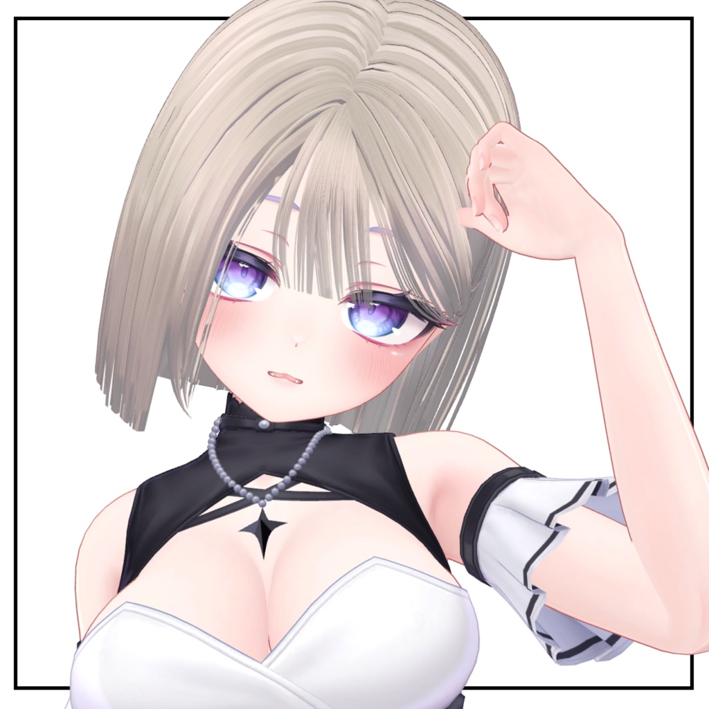 ♡update♡【12アバター対応】切りっぱなしぱっつんボブヘア