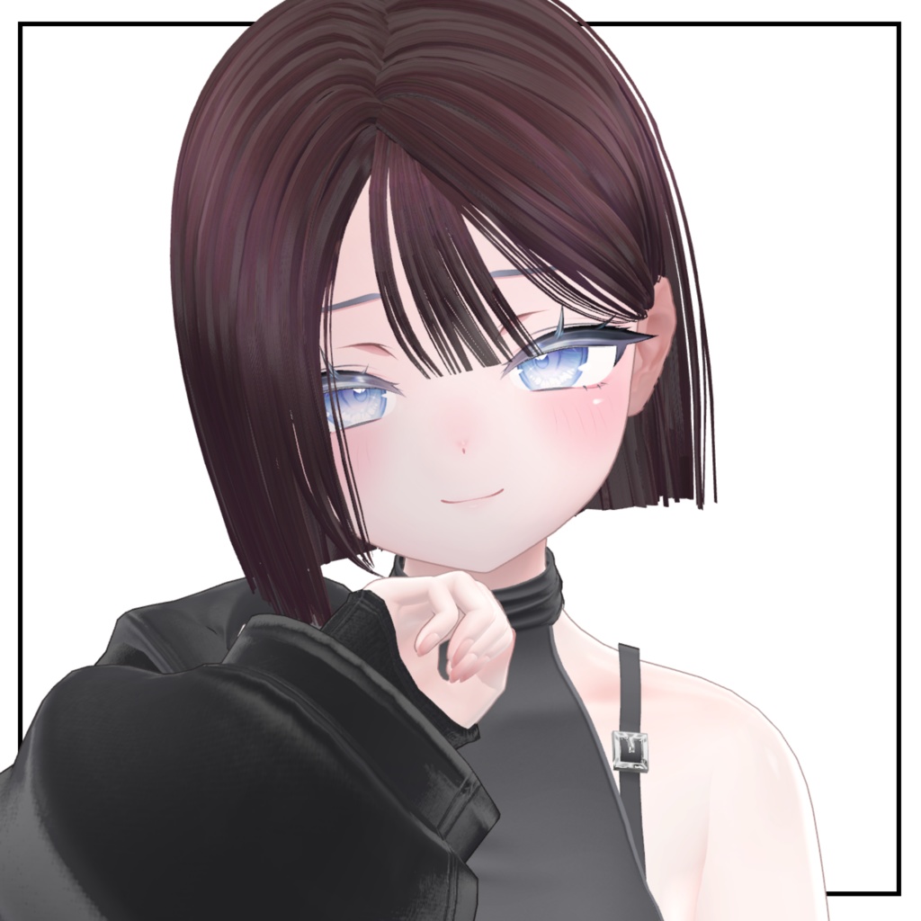 ♡update♡【12アバター対応】切りっぱなしぱっつんボブヘア