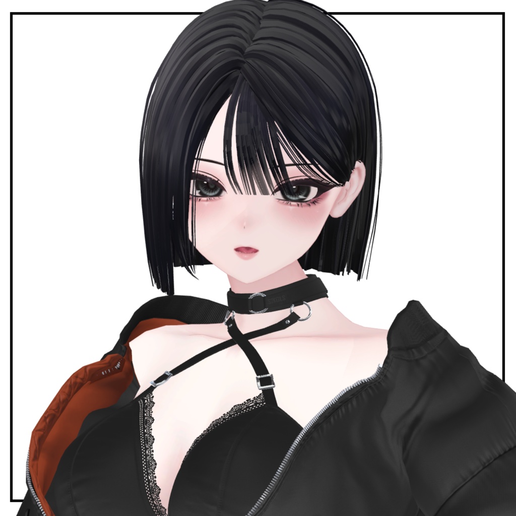 ♡update♡【12アバター対応】切りっぱなしぱっつんボブヘア