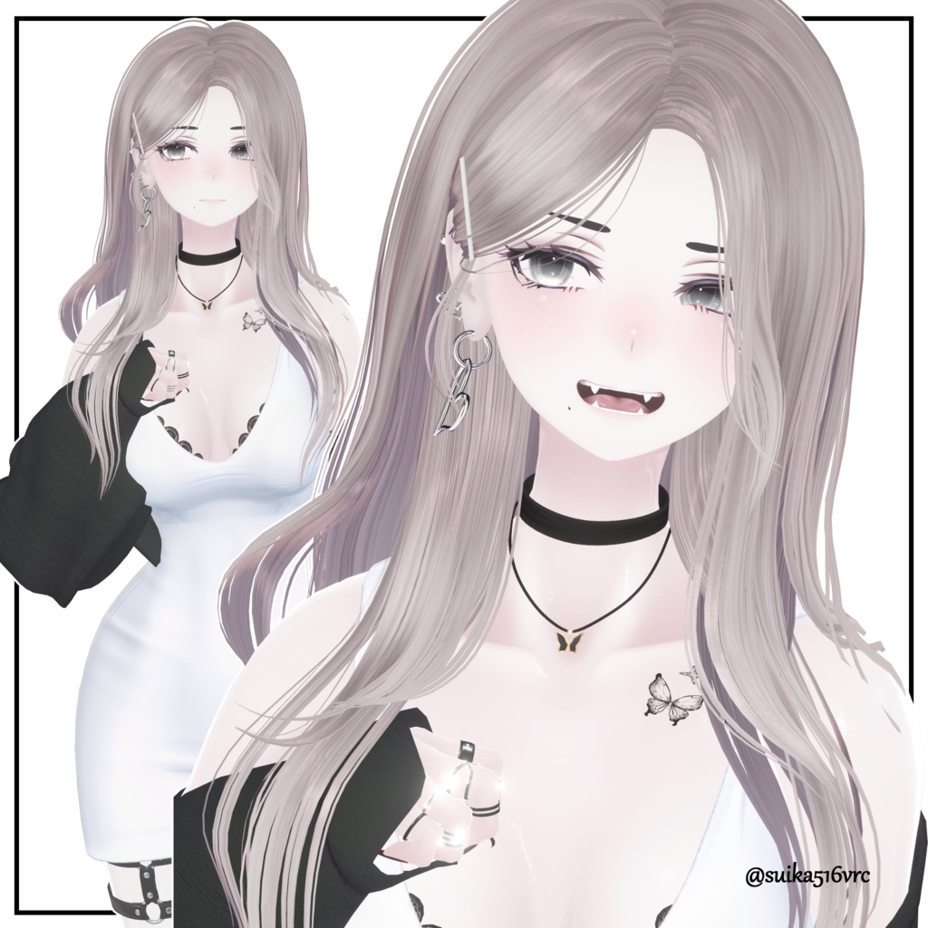 色気ロングヘア