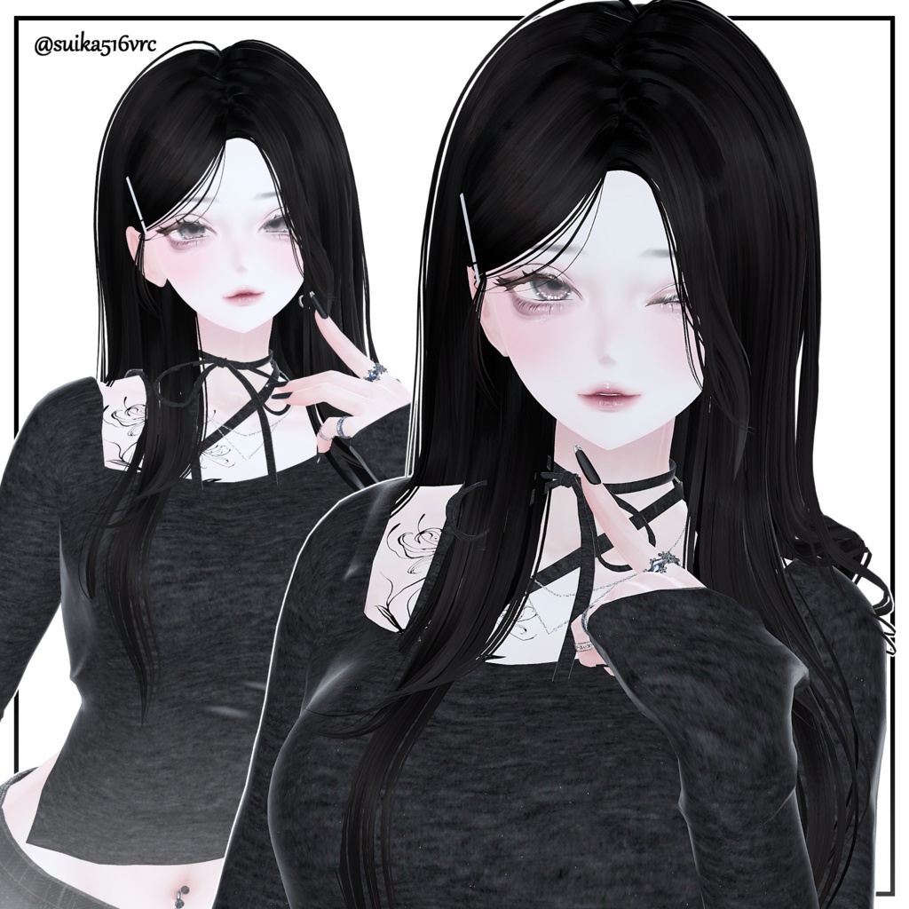 色気ロングヘア