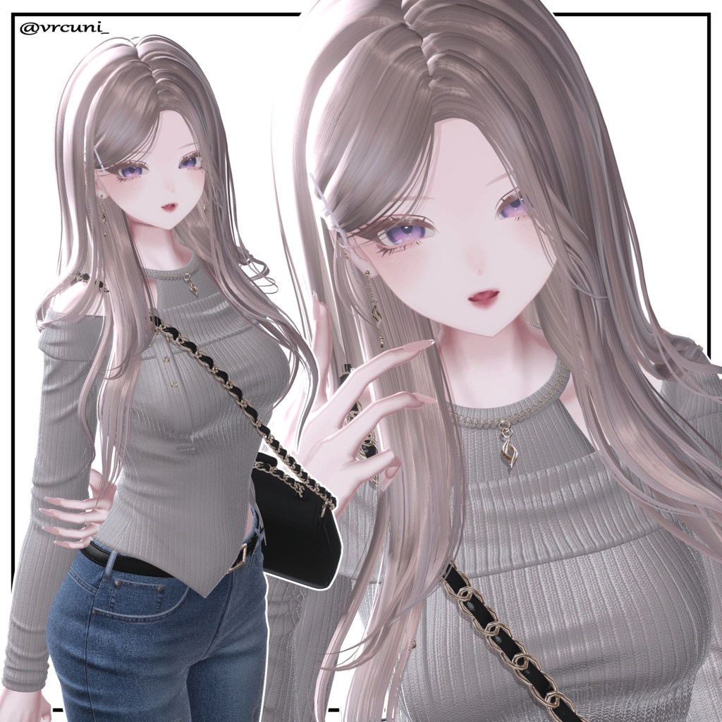 色気ロングヘア