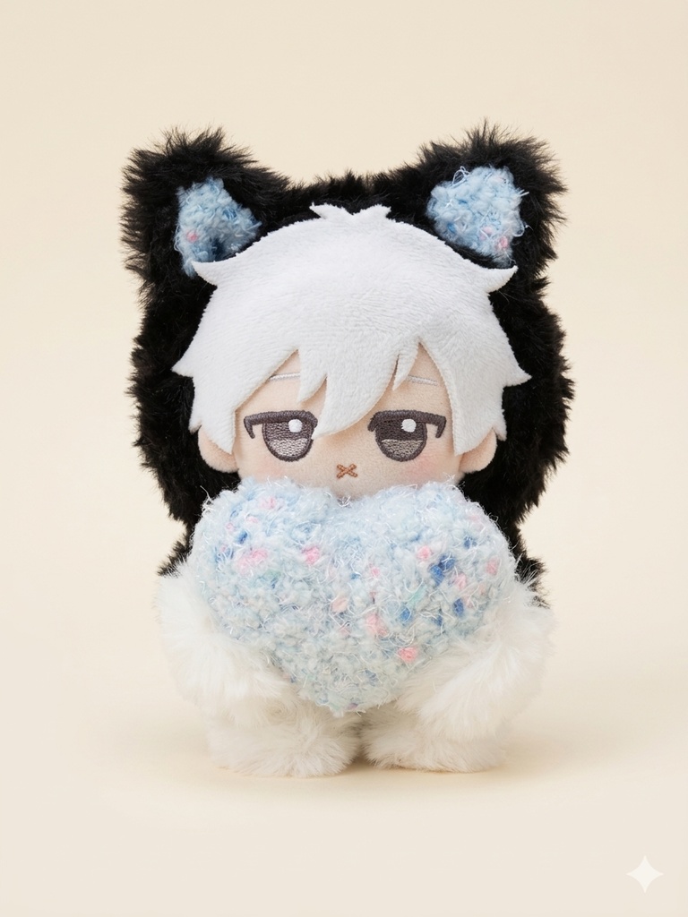 Heart Mofu Cat (対応サイズ 10センチ〜13センチぬい)